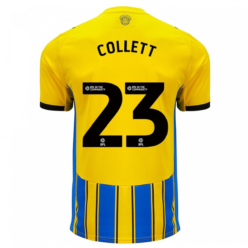 Danxen Criança Camisola Megan Collett #23 Azul Amarelo Alternativa 2025/26 Camisa Brasil