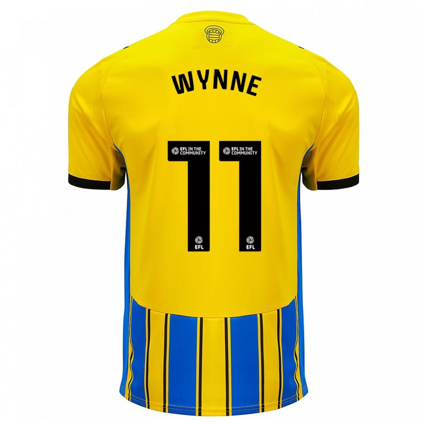 Danxen Criança Camisola Megan Wynne #11 Azul Amarelo Alternativa 2025/26 Camisa Brasil