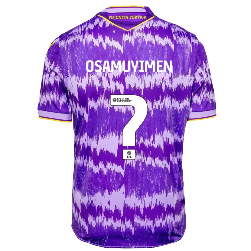 Danxen Criança Camisola David Osamuyimen #0 Roxo Amarelo Alternativa 2025/26 Camisa Brasil