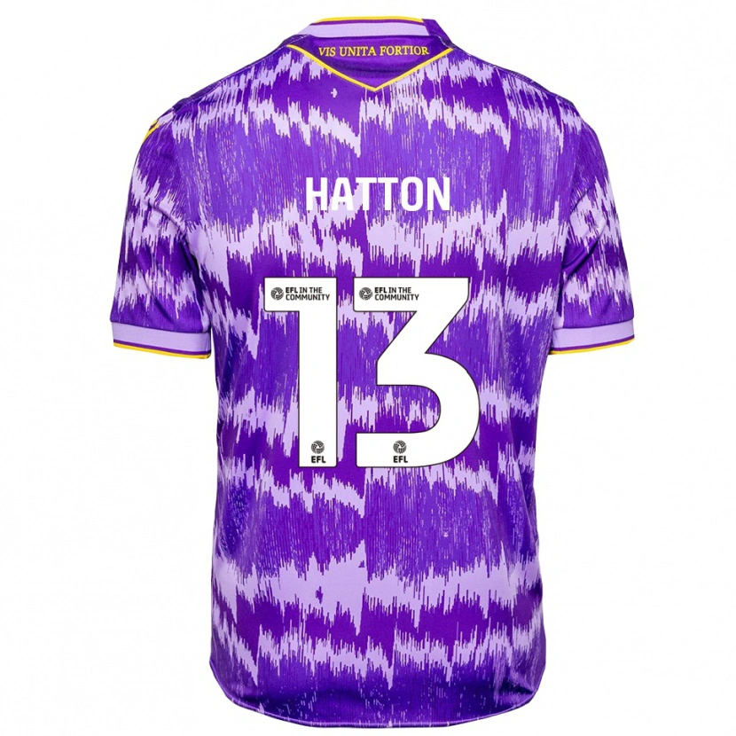 Danxen Criança Camisola Oscar Hatton #13 Roxo Amarelo Alternativa 2025/26 Camisa Brasil