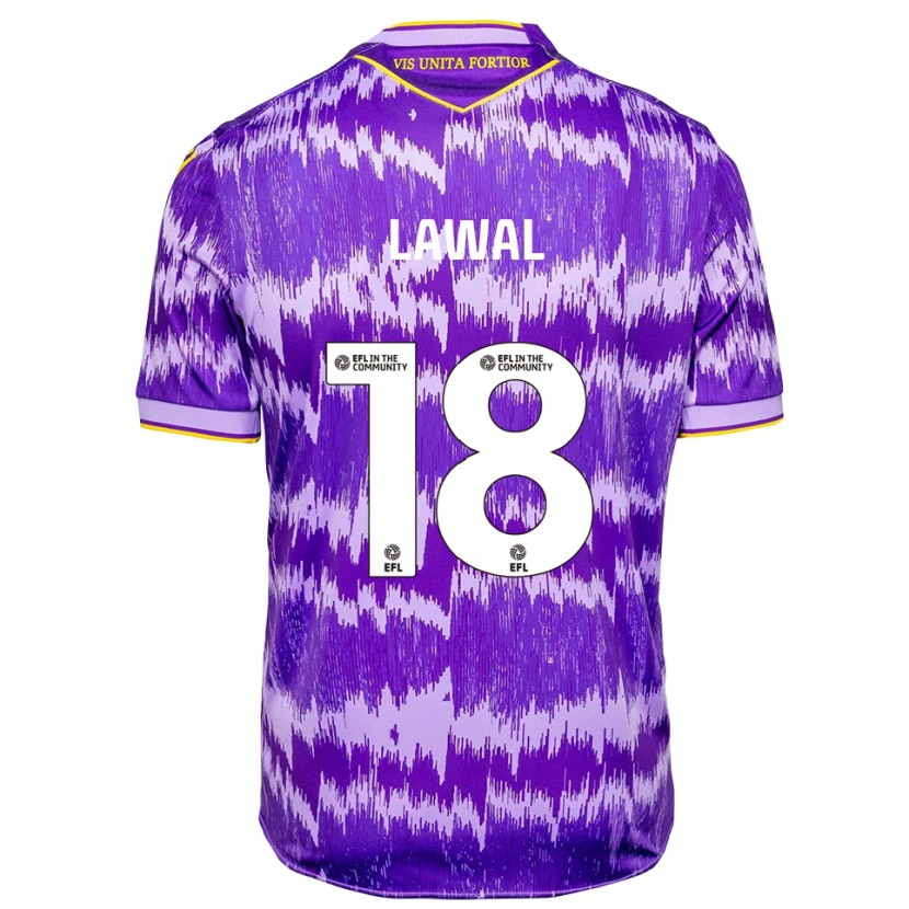 Danxen Criança Camisola Bosun Lawal #18 Roxo Amarelo Alternativa 2025/26 Camisa Brasil