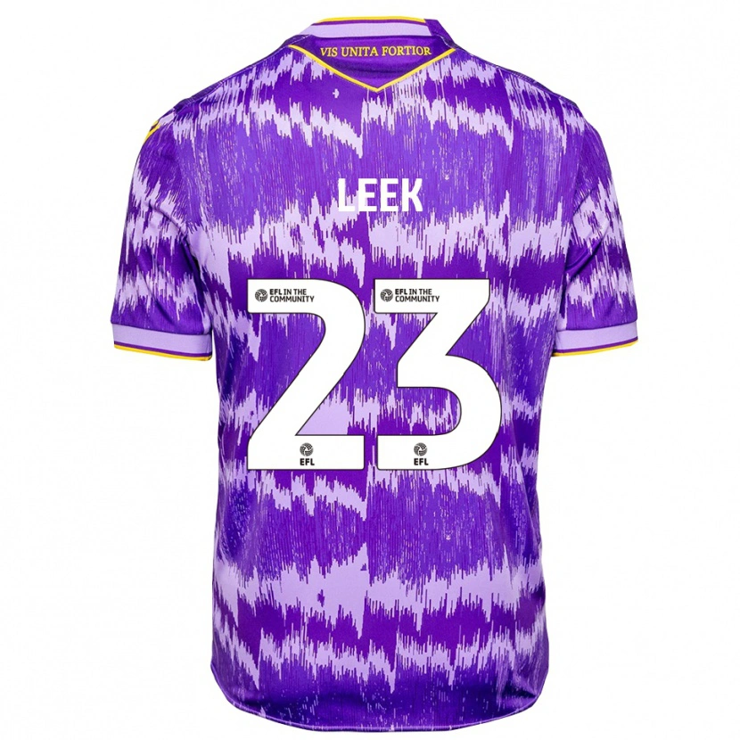 Danxen Criança Camisola Ellie Leek #23 Roxo Amarelo Alternativa 2025/26 Camisa Brasil