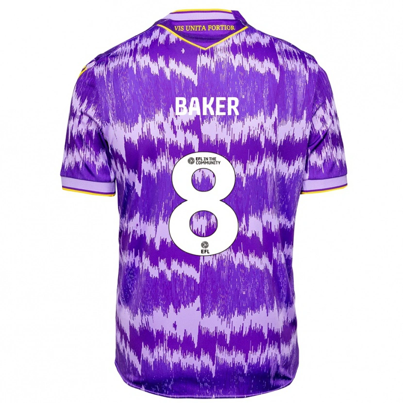 Danxen Criança Camisola Lewis Baker #8 Roxo Amarelo Alternativa 2025/26 Camisa Brasil