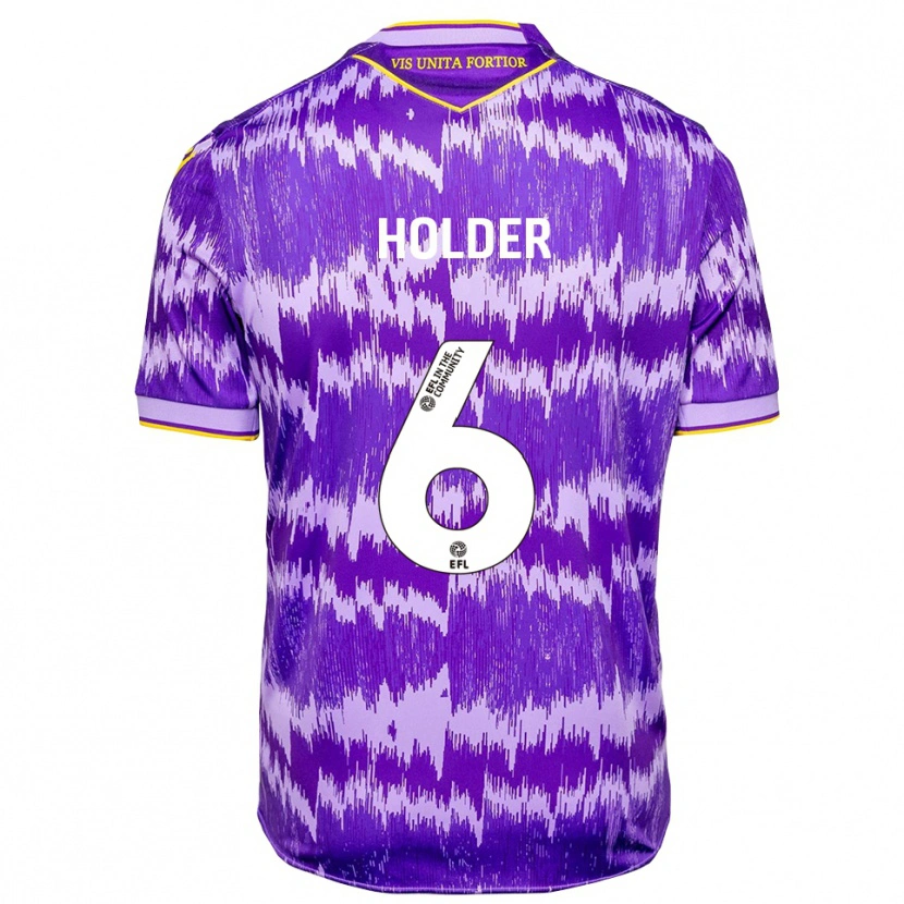 Danxen Criança Camisola Molly Holder #6 Roxo Amarelo Alternativa 2025/26 Camisa Brasil