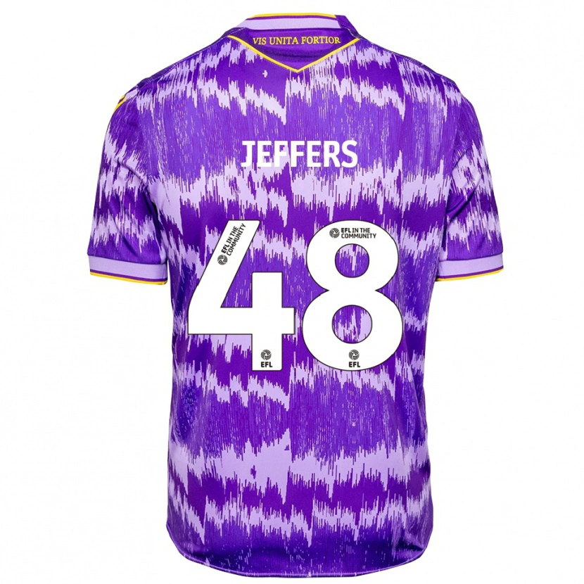 Danxen Criança Camisola Keke Jeffers #48 Roxo Amarelo Alternativa 2025/26 Camisa Brasil