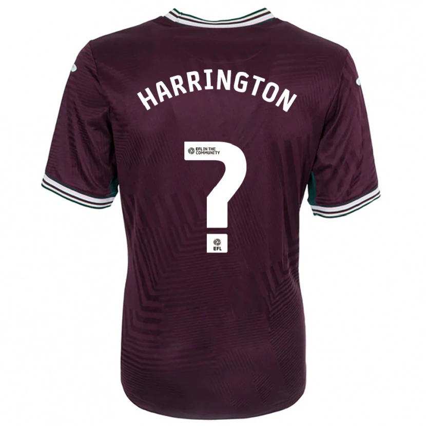 Danxen Criança Camisola Theo Harrington #0 Ferrugem Vermelho Branco Alternativa 2025/26 Camisa Brasil