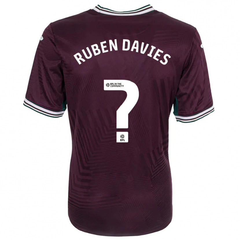 Danxen Criança Camisola Ruben Davies #0 Ferrugem Vermelho Branco Alternativa 2025/26 Camisa Brasil