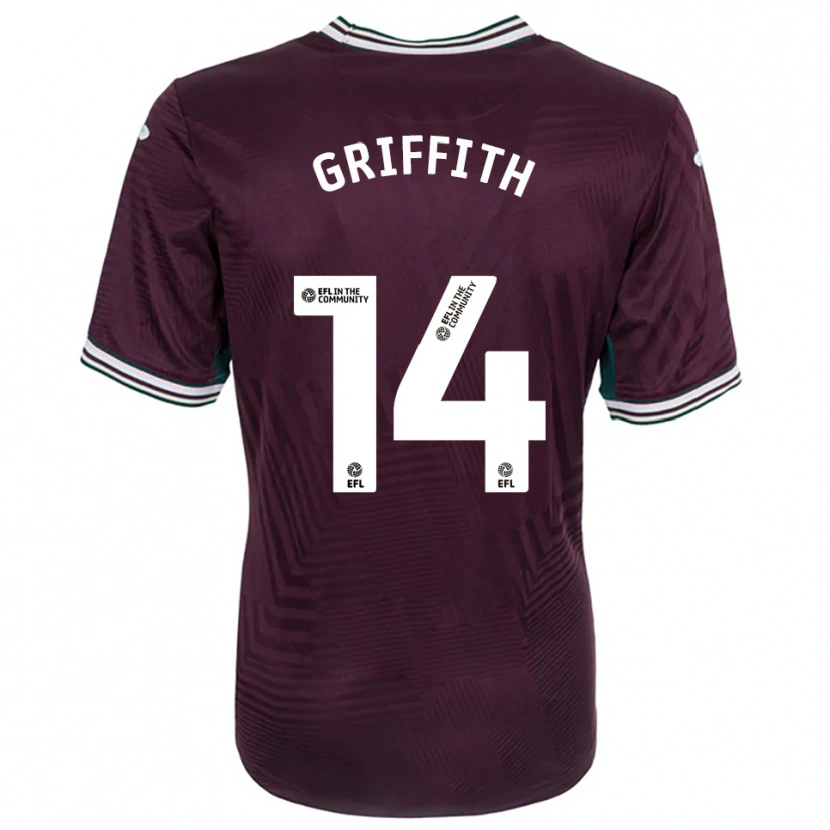 Danxen Criança Camisola Yori Griffith #14 Ferrugem Vermelho Branco Alternativa 2025/26 Camisa Brasil