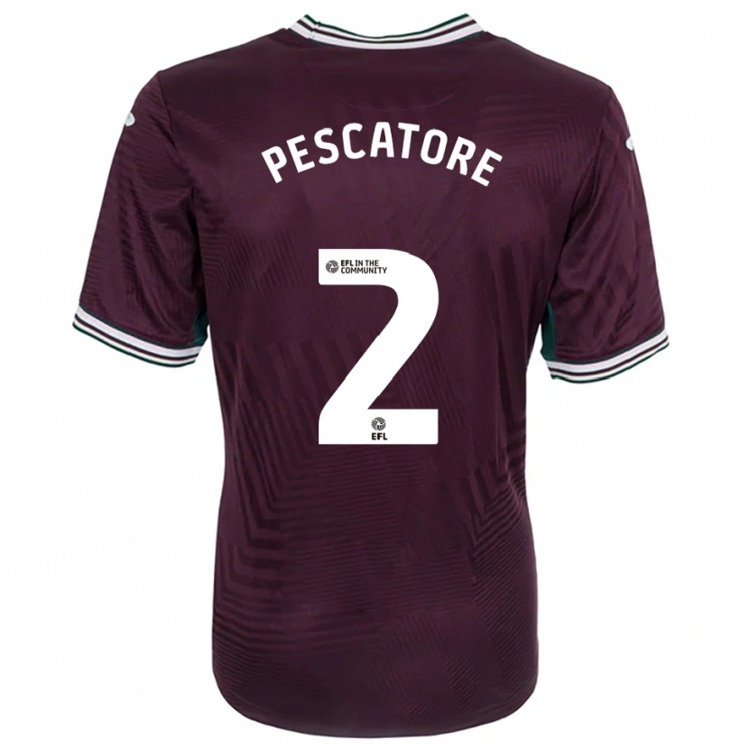 Danxen Criança Camisola Josh Pescatore #2 Ferrugem Vermelho Branco Alternativa 2025/26 Camisa Brasil