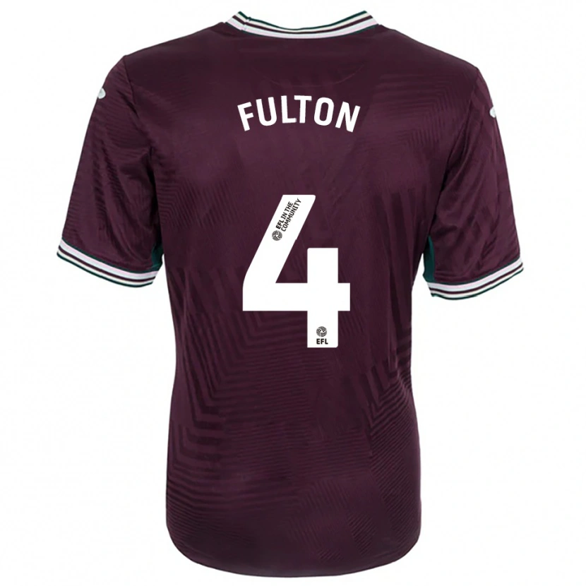 Danxen Criança Camisola Jay Fulton #4 Ferrugem Vermelho Branco Alternativa 2025/26 Camisa Brasil