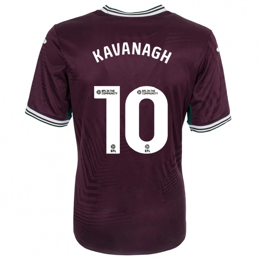 Danxen Criança Camisola Reece Kavanagh #10 Ferrugem Vermelho Branco Alternativa 2025/26 Camisa Brasil