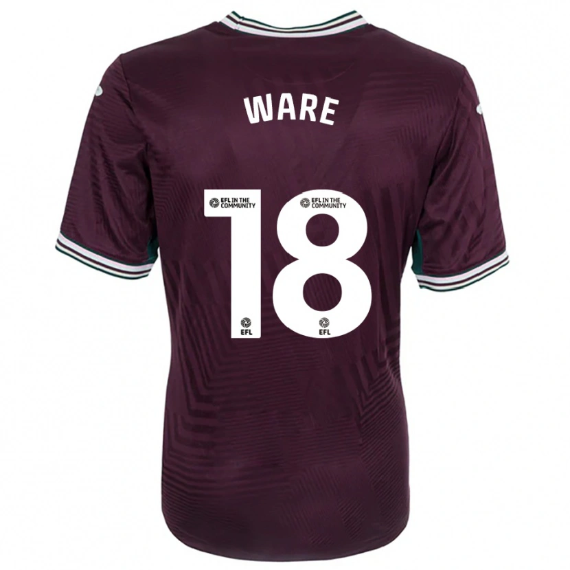 Danxen Criança Camisola Phoebe Ware #18 Ferrugem Vermelho Branco Alternativa 2025/26 Camisa Brasil
