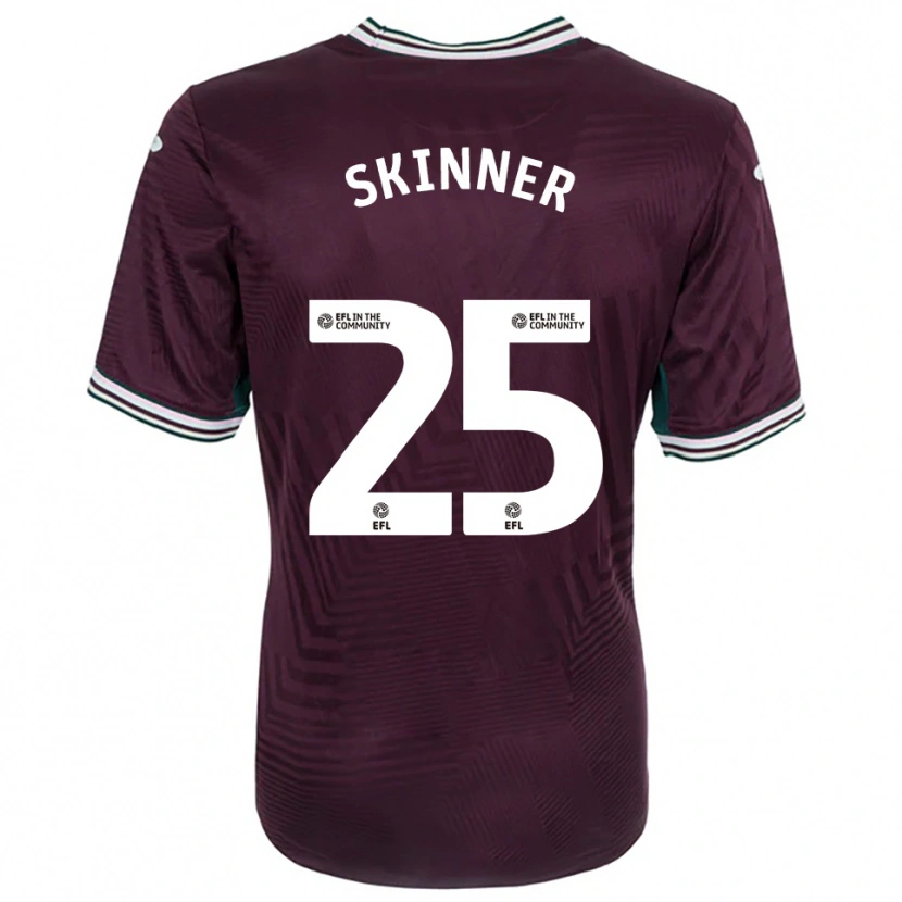 Danxen Criança Camisola Claire Skinner #25 Ferrugem Vermelho Branco Alternativa 2025/26 Camisa Brasil
