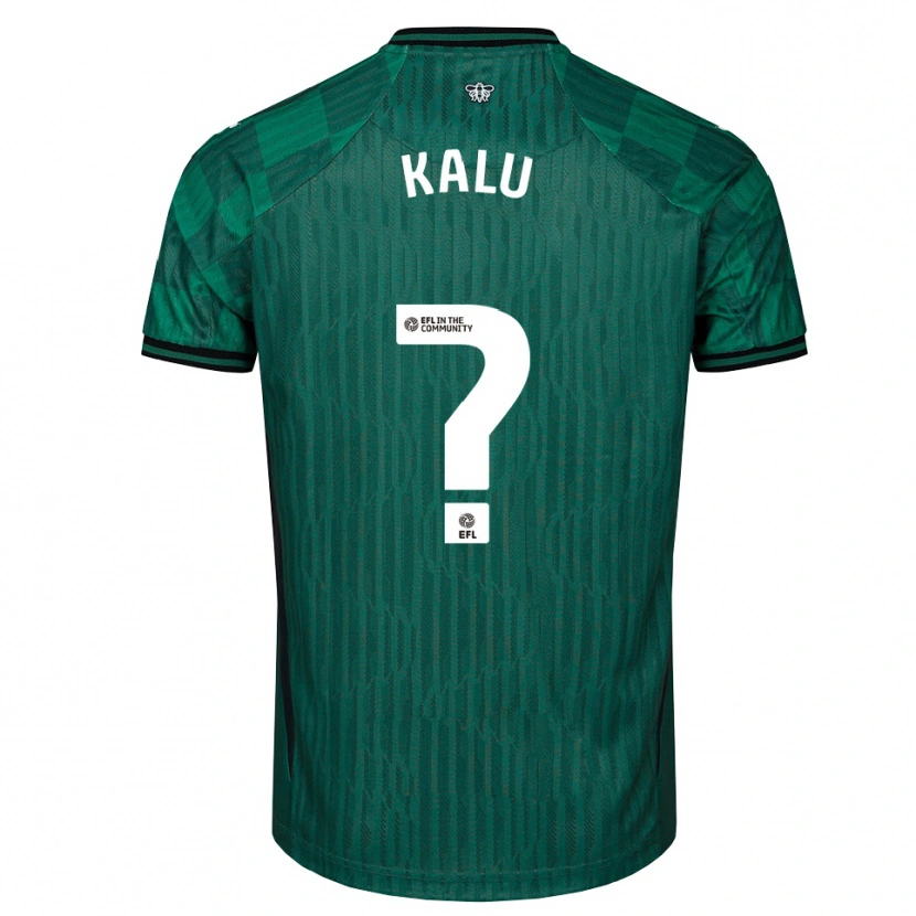 Danxen Criança Camisola Samuel Kalu #0 Verde Preto Alternativa 2025/26 Camisa Brasil