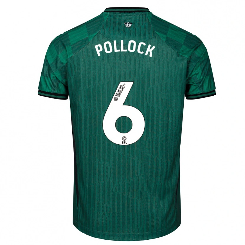 Danxen Criança Camisola Mattie Pollock #6 Verde Preto Alternativa 2025/26 Camisa Brasil