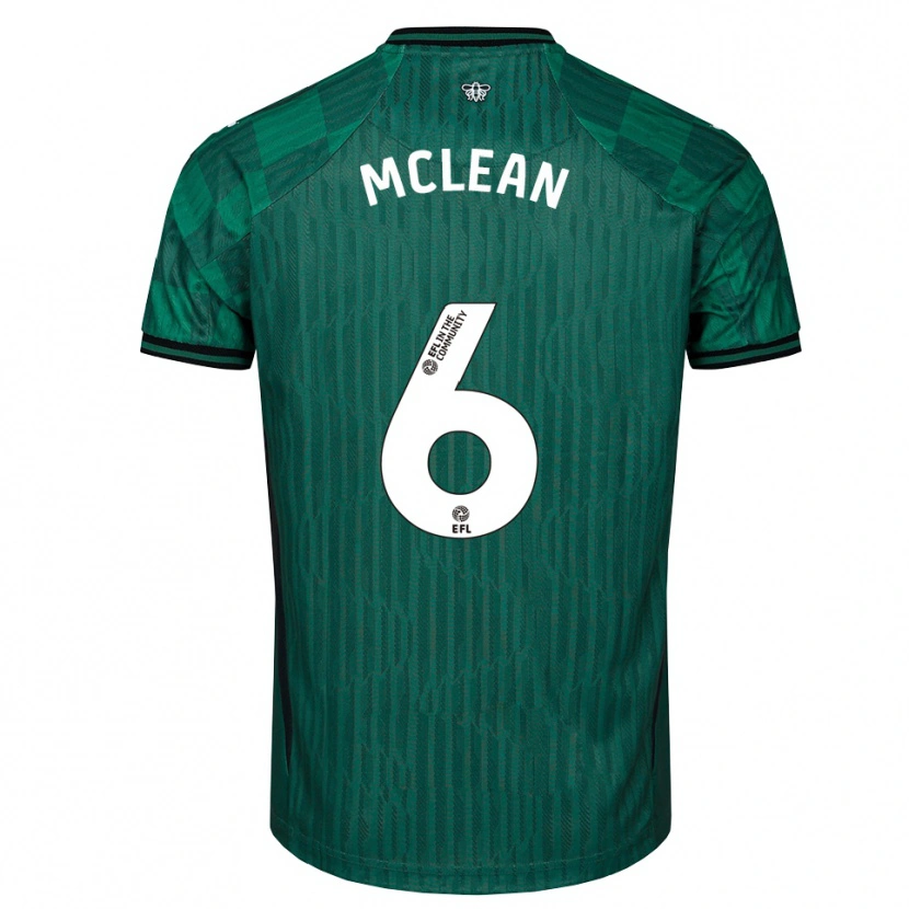 Danxen Criança Camisola Sophie Mclean #6 Verde Preto Alternativa 2025/26 Camisa Brasil
