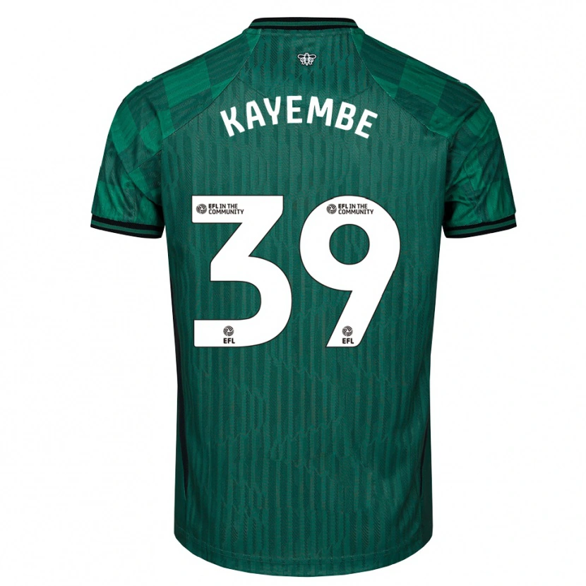 Danxen Criança Camisola Edo Kayembe #39 Verde Preto Alternativa 2025/26 Camisa Brasil