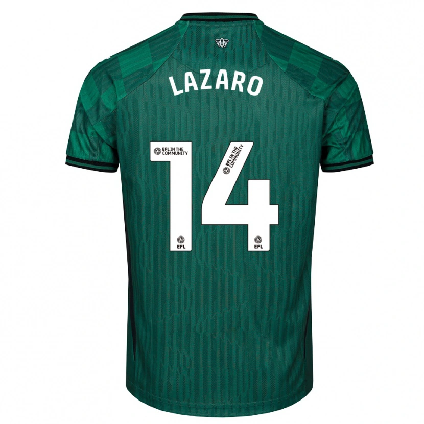 Danxen Criança Camisola Maia Lazaro #14 Verde Preto Alternativa 2025/26 Camisa Brasil