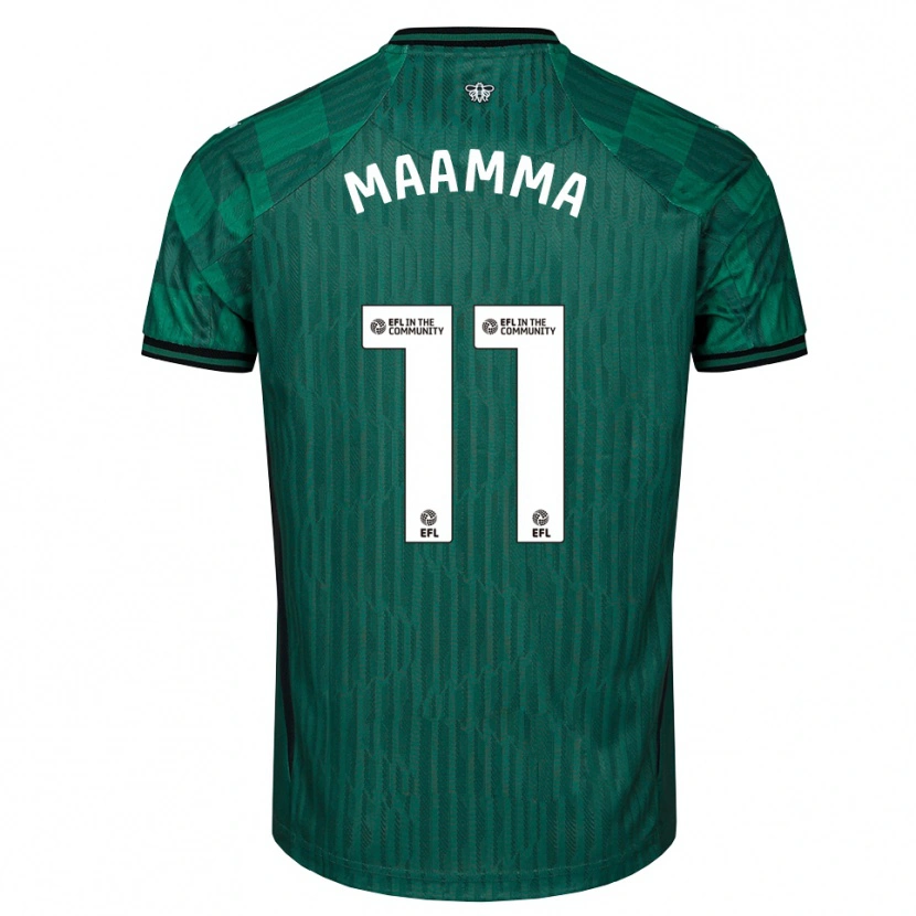 Danxen Criança Camisola Othmane Maamma #11 Verde Preto Alternativa 2025/26 Camisa Brasil