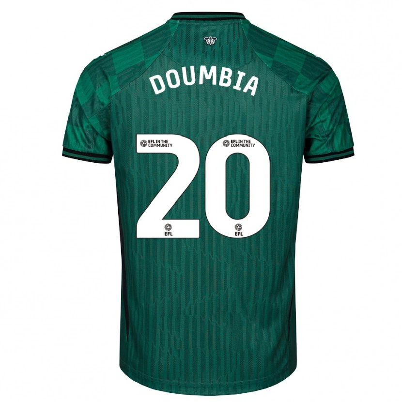 Danxen Criança Camisola Mamadou Doumbia #20 Verde Preto Alternativa 2025/26 Camisa Brasil