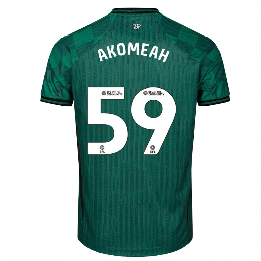 Danxen Criança Camisola Travis Akomeah #59 Verde Preto Alternativa 2025/26 Camisa Brasil