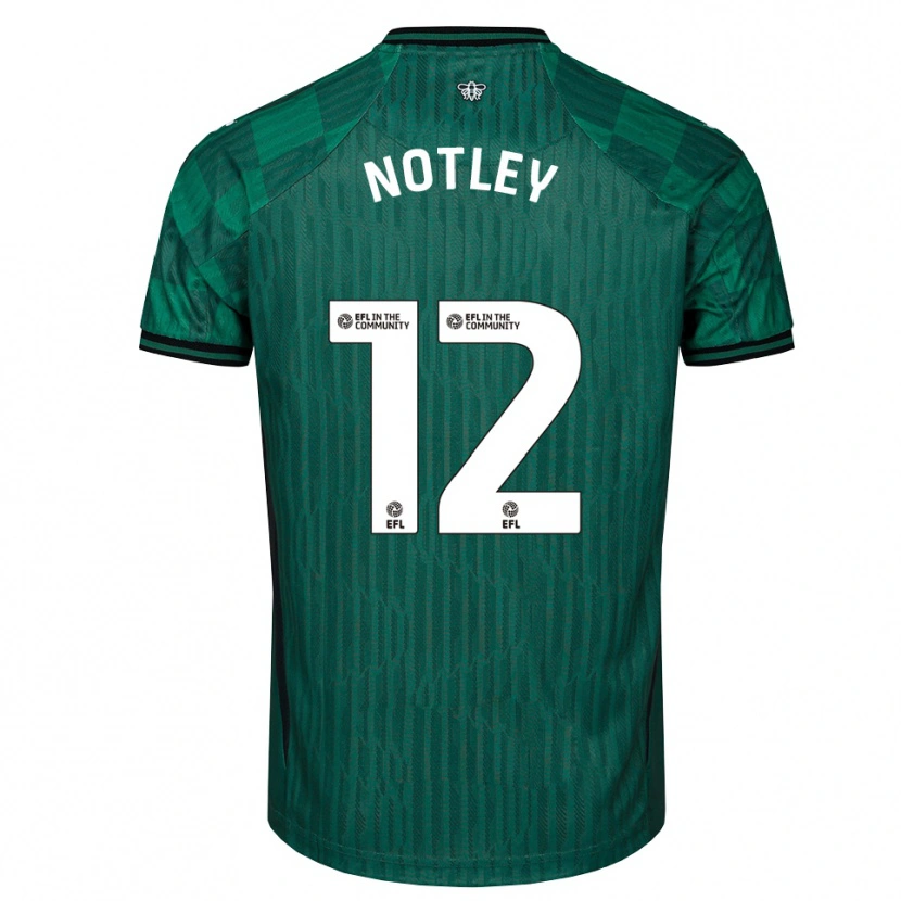 Danxen Criança Camisola Tyler Notley #12 Verde Preto Alternativa 2025/26 Camisa Brasil