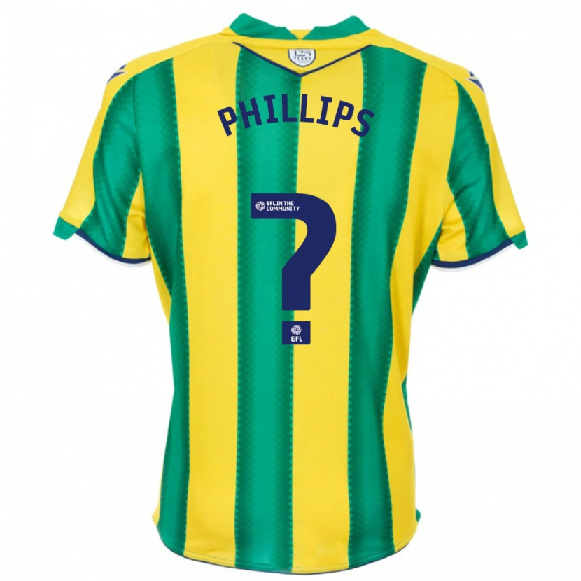 Danxen Criança Camisola Narel Phillips #0 Amarelo Verde Alternativa 2025/26 Camisa Brasil
