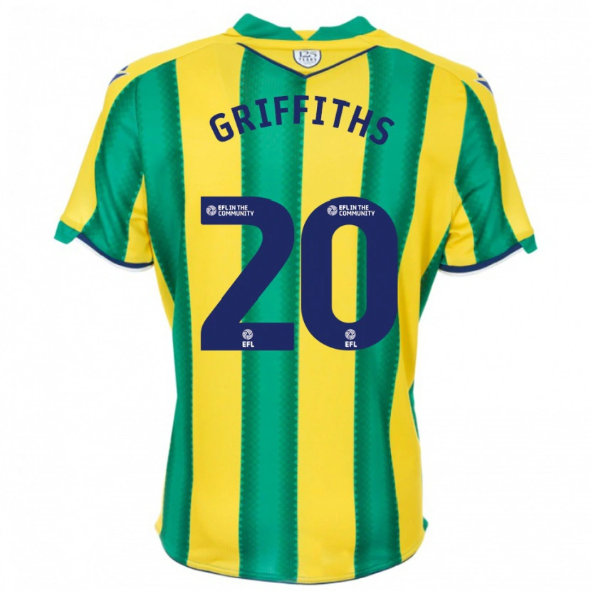 Danxen Criança Camisola Josh Griffiths #20 Amarelo Verde Alternativa 2025/26 Camisa Brasil