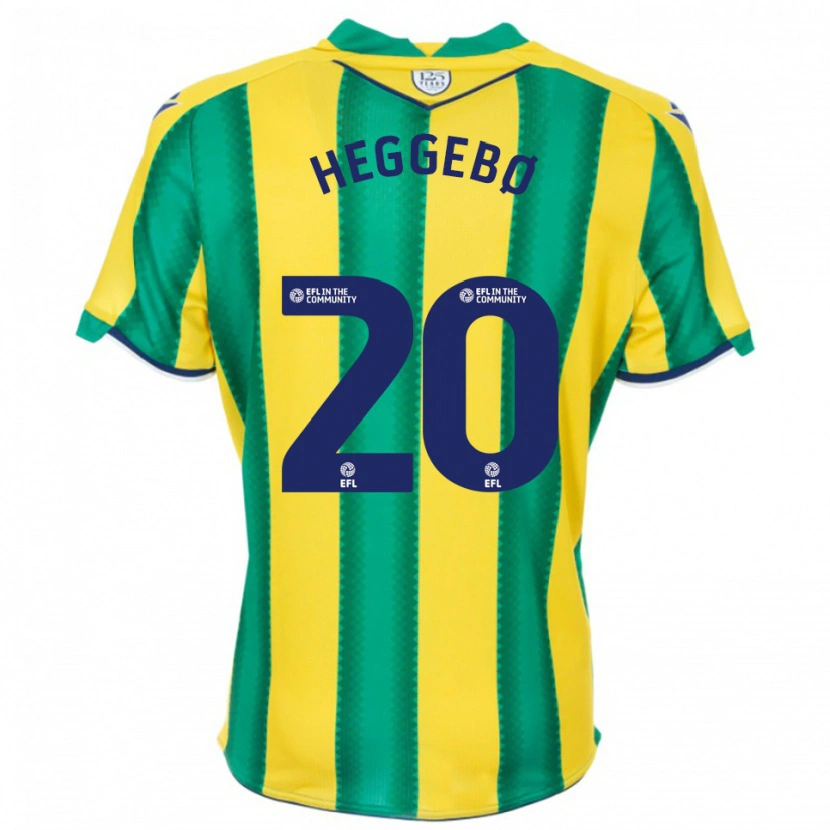 Danxen Criança Camisola Aune Heggebø #20 Amarelo Verde Alternativa 2025/26 Camisa Brasil