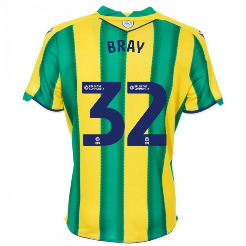 Danxen Criança Camisola Jack Bray #32 Amarelo Verde Alternativa 2025/26 Camisa Brasil