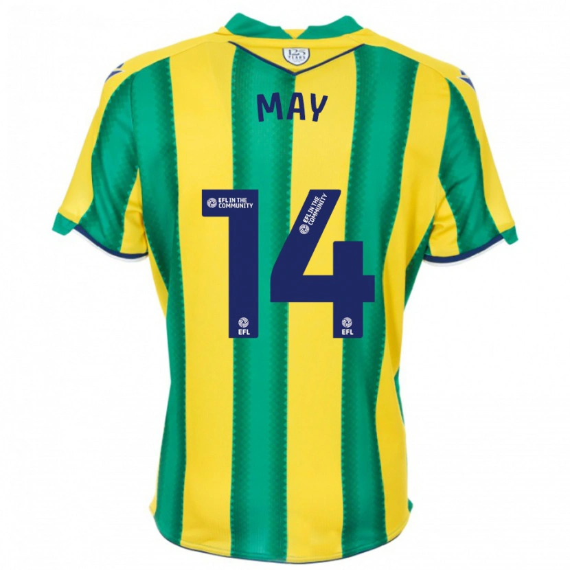 Danxen Criança Camisola Ellie May #14 Amarelo Verde Alternativa 2025/26 Camisa Brasil