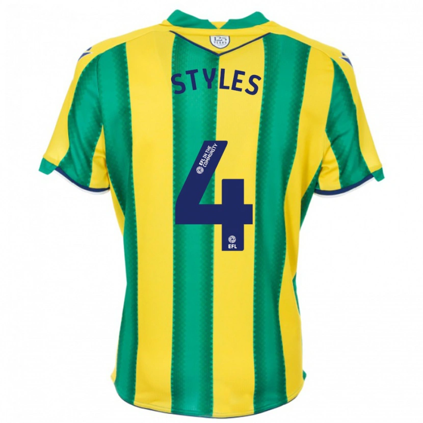 Danxen Criança Camisola Callum Styles #4 Amarelo Verde Alternativa 2025/26 Camisa Brasil