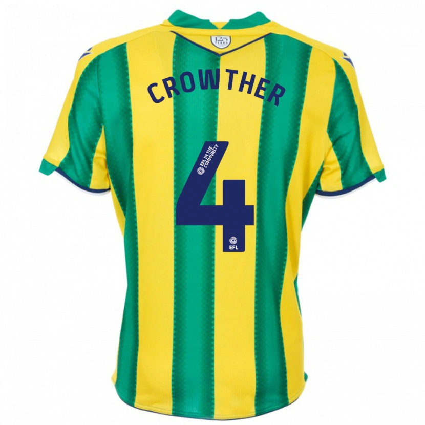 Danxen Criança Camisola Matthew Crowther #4 Amarelo Verde Alternativa 2025/26 Camisa Brasil