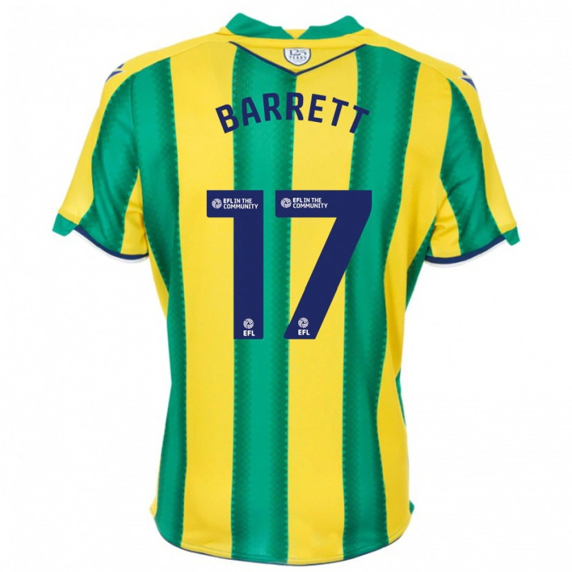 Danxen Criança Camisola Josh Barrett #17 Amarelo Verde Alternativa 2025/26 Camisa Brasil