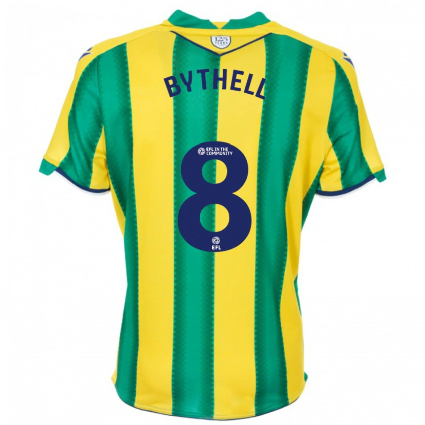 Danxen Criança Camisola James Bythell #8 Amarelo Verde Alternativa 2025/26 Camisa Brasil