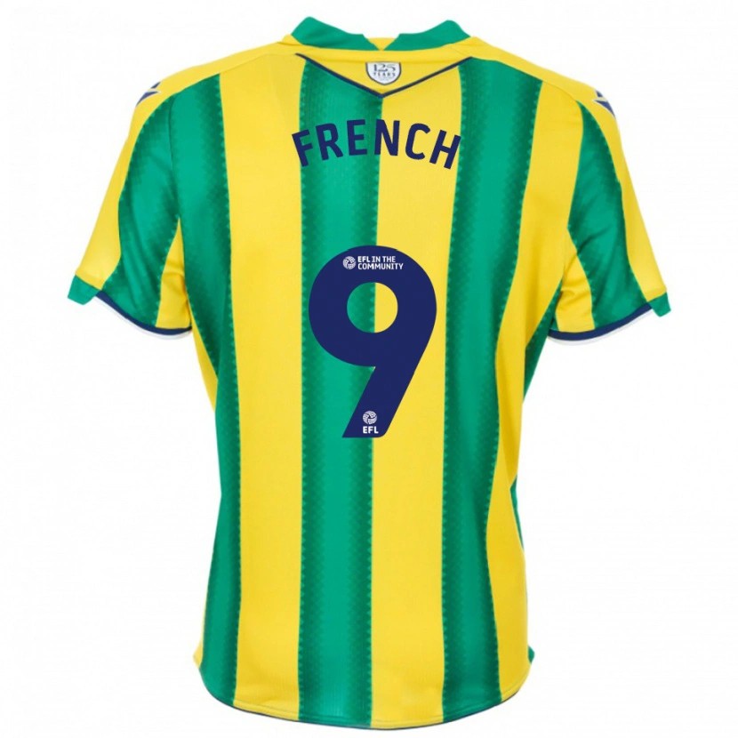 Danxen Criança Camisola Harry French #9 Amarelo Verde Alternativa 2025/26 Camisa Brasil