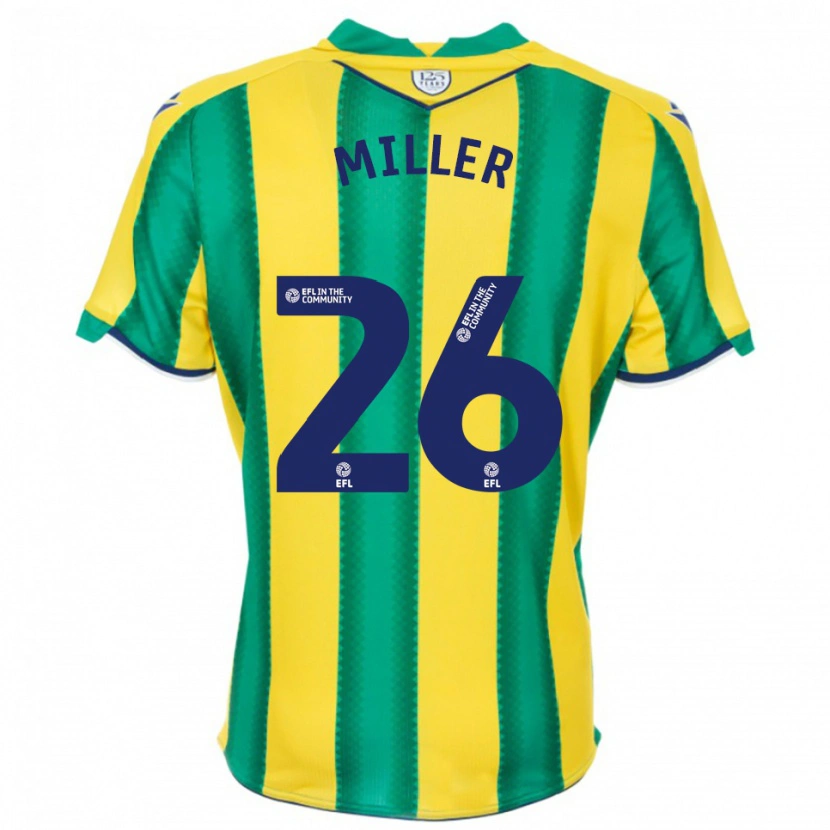 Danxen Criança Camisola Nna Miller #26 Amarelo Verde Alternativa 2025/26 Camisa Brasil