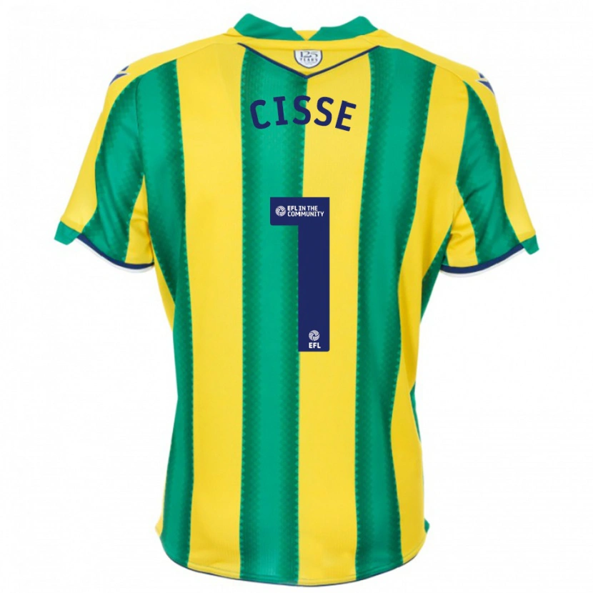 Danxen Criança Camisola Ben Cisse #1 Amarelo Verde Alternativa 2025/26 Camisa Brasil