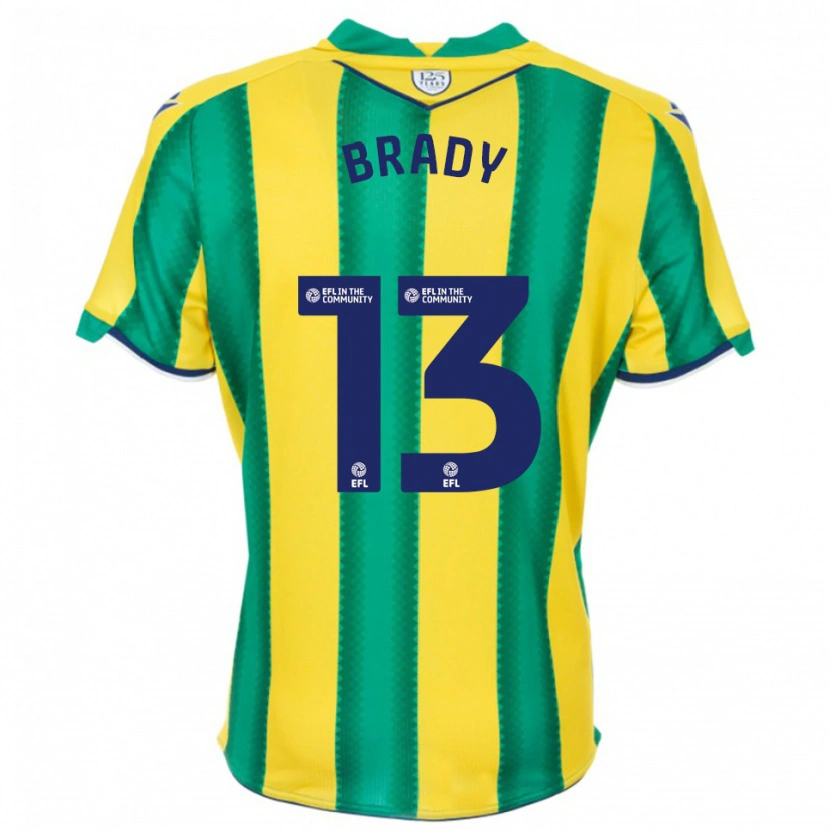 Danxen Criança Camisola Louis Brady #13 Amarelo Verde Alternativa 2025/26 Camisa Brasil