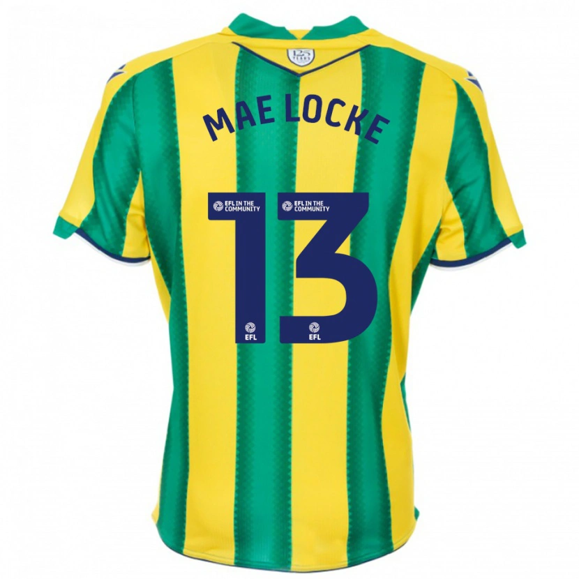 Danxen Criança Camisola Ellie Mae Locke #13 Amarelo Verde Alternativa 2025/26 Camisa Brasil