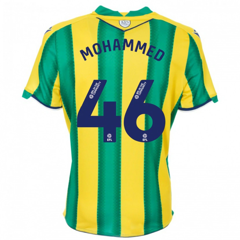 Danxen Criança Camisola Jamal Mohammed #46 Amarelo Verde Alternativa 2025/26 Camisa Brasil