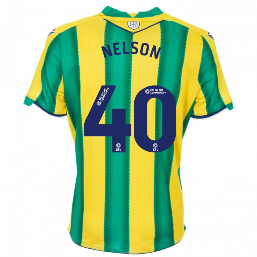 Danxen Criança Camisola Deago Nelson #40 Amarelo Verde Alternativa 2025/26 Camisa Brasil