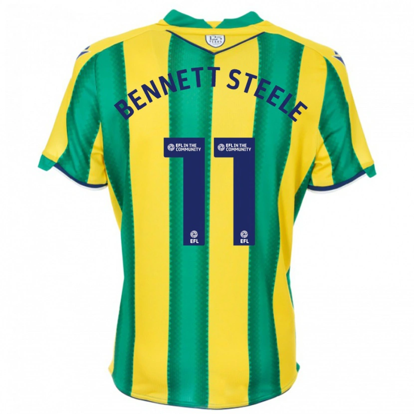Danxen Criança Camisola Lizzie Bennett-Steele #11 Amarelo Verde Alternativa 2025/26 Camisa Brasil
