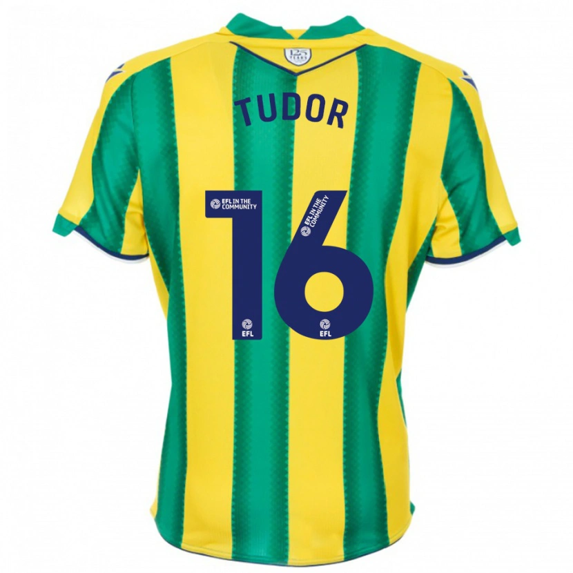Danxen Criança Camisola Sophie Tudor #16 Amarelo Verde Alternativa 2025/26 Camisa Brasil