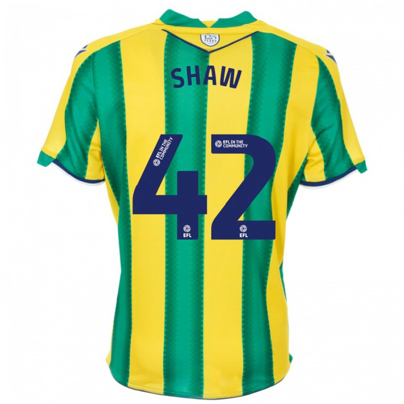 Danxen Criança Camisola Josh Shaw #42 Amarelo Verde Alternativa 2025/26 Camisa Brasil