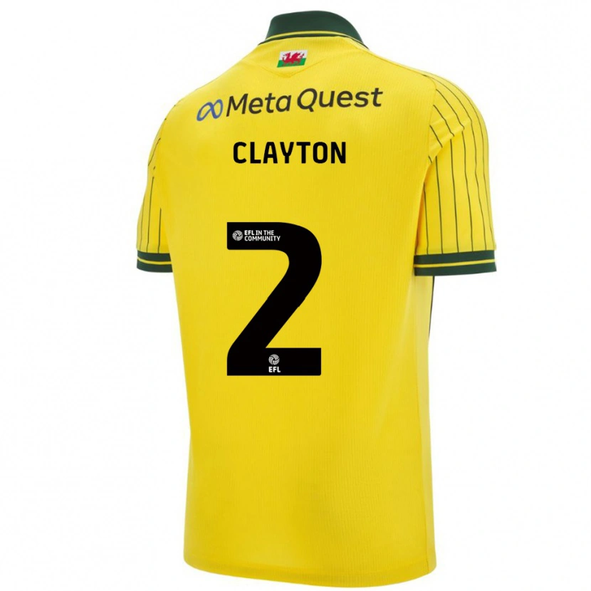 Danxen Criança Camisola Tommy Clayton #2 Amarelo Verde Alternativa 2025/26 Camisa Brasil