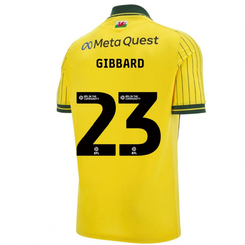 Danxen Criança Camisola Mari Gibbard #23 Amarelo Verde Alternativa 2025/26 Camisa Brasil