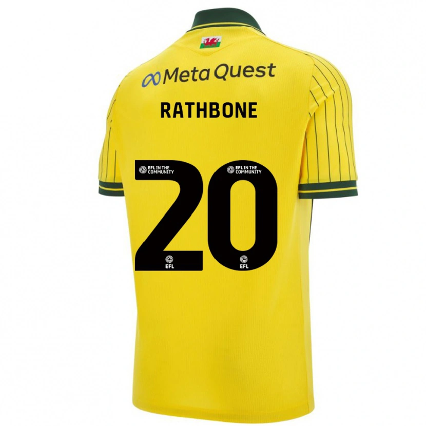 Danxen Criança Camisola Ollie Rathbone #20 Amarelo Verde Alternativa 2025/26 Camisa Brasil