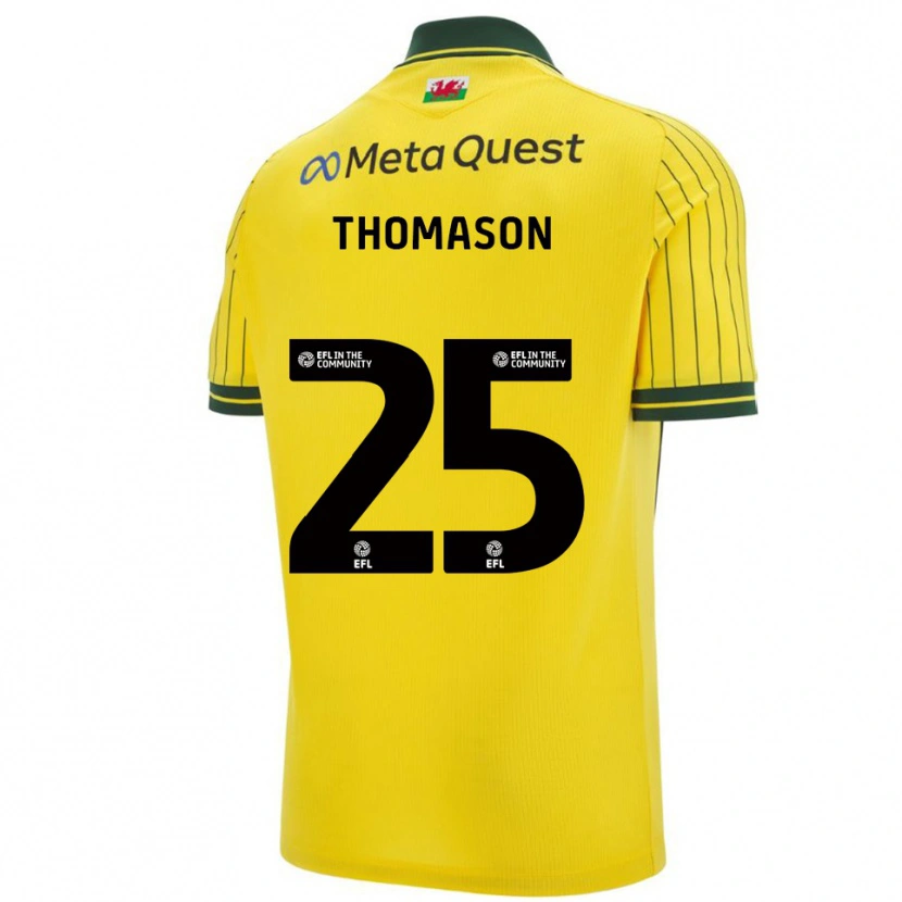 Danxen Criança Camisola George Thomason #25 Amarelo Verde Alternativa 2025/26 Camisa Brasil