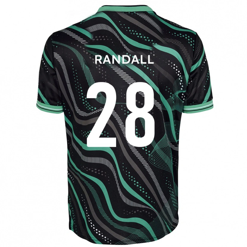 Danxen Criança Camisola Thomas Randall #28 Preto Verde Alternativa 2025/26 Camisa Brasil
